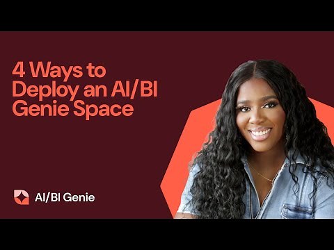 4 Ways to Deploy your AI/BI Genie Space