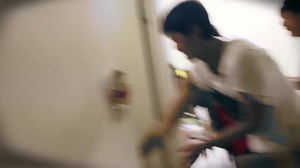 Asian cutie dragged out of shower by friends