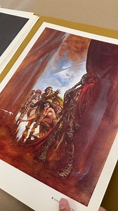 How cool is this? This portfolio contains eight full-color plates showcasing ghastly scenes from Edgar Allen Poe’s most popular stories. Signed and numbered (#359/2000) by Bernie (“Berni”) Wrightson on the inside cover. ✍ A preview from July 5th’s Wednesday Comic Art & Animation Select Auction https://bit.ly/43Y8H25 | Heritage Comics