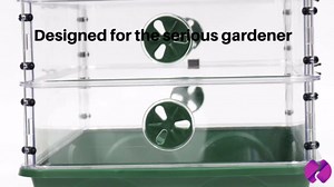 EarlyGrow 93763 Medium Seed and Herb Domed Propagator with Vented Side Height Extension, Green