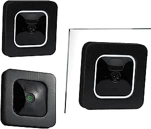 TEKCAM Window Mount Compatible with Blink Outdoor (3rd Gen), Blink Indoor Camera, 2 Pack Camera Wall Mount for Single Glass Windows/Doors, Security Camera Mount, Black