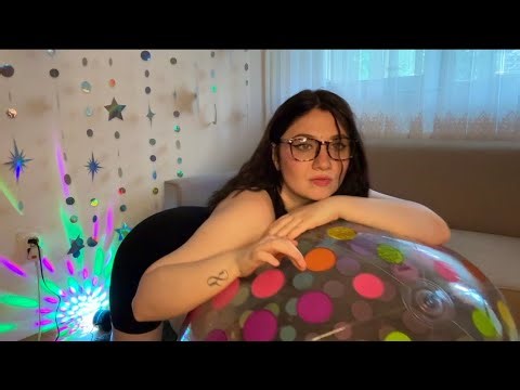 ASMR| Inflating/Deflating Jumbo Beachball With Electric Pump | Inflatables Asmr ❤️