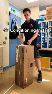 Air Conditioning Install POV: HVAC Tradesman on the Job