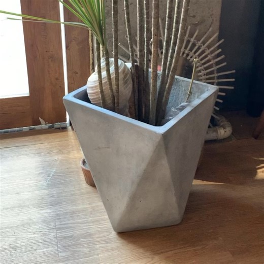 Modern Tall Rectangular Planter Box Lightweight Concrete Modern Long Low Fiberglass Planters Large Outdoor Rectangle Cement