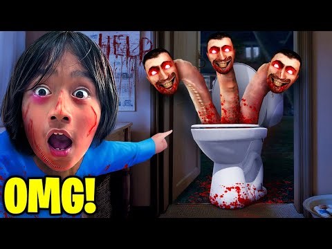 RYAN'S WORLD Found ANGRY SKIBIDI TOILET.EXE in His House!