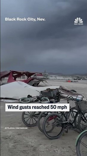 A severe dust storm struck the Burning Man Festival