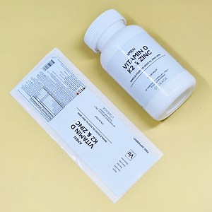 [Hot Item] Fade Resistant Clear Readable Customized Supplement Label Stickers