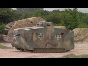 WWI tanks on the move