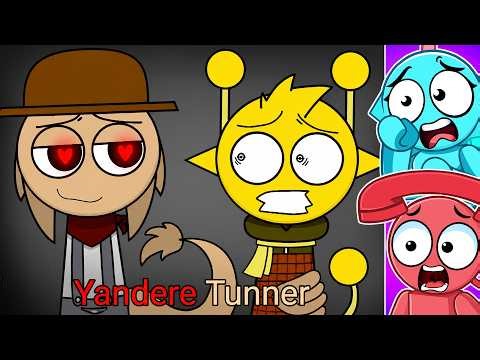 Reacting to Sprunki YANDERE TUNNER Story (FULL MOVIE)