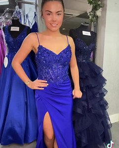 We’re obsessed, you should follow our TikTok for more prom videos and content💙 | Celebrity Prom Dress and Eveningwear Shop