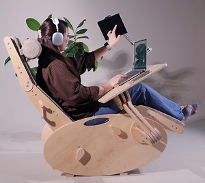 Ergonomic Zero Gravity Chair: Adjustable Plywood Workstation for Home Office - Etsy UK