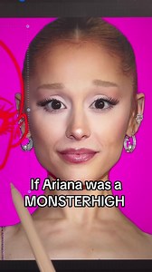 Drawing Ariana grande if she was a monsterhigh #monsterhigh #arianagrande #drawing #artchallenge #procreateart