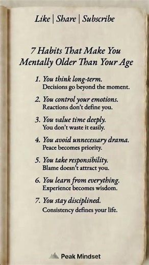 7 Signs You’re More Mature Than Your Age #psychologyfacts #growthmindset