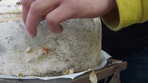 Person Cutting Cheese Knife Outdoor Market Stock Footage Video (100% Royalty-free) 3535557003 | Shutterstock