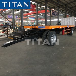 [Hot Item] Titan 2 Axle 20/40FT Fence Full Lowbed/Low Loader Drawbar Vehicle Tanker Side Wall Container Flatbed Skeleton Truck Semi Trailer for Sale with Side Panel