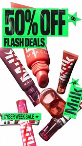 3.1K views | These markdowns are MAJOR 螺 50% off select items + 25% off everything else! Free gift with $65+ purchase. Get 'em NOW. | Milk Makeup | Facebook