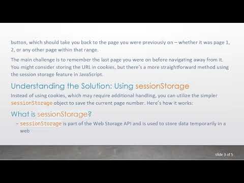 How to Save the Current Page URL in Cookies and Navigate Back with Ease