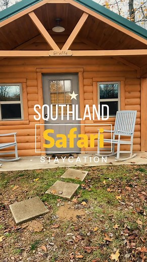 Giraffe Cabin • Relax • Refresh • Recharge #cabin #cabingetaway #relaxandrecharge #giraffe | Southland Safari Cabins & Guided Tours