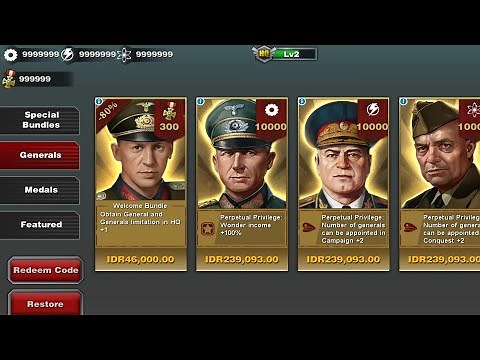 WORLD CONQUEROR 3 MOD: Unlimited Medal and Unlimited Resources
