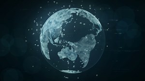 Globe network concept.