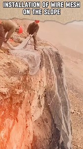 443K views · 1.8K reactions | Installing wire mesh for slope protection #wiremesh #construction #protection #trending | M-Tube TV | Facebook