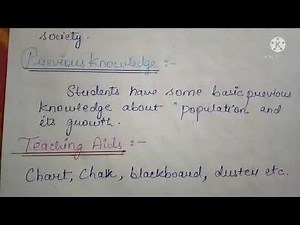 Social Science Lesson Plan