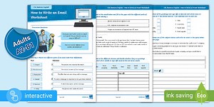 Business English: How to Write an Email Worksheet [Adults, A2-B1]