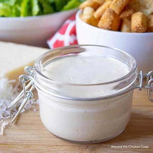 Homemade Creamy Caesar Salad Dressing