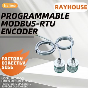 [Hot Item] Programmable Absolute Encoder Modbus-RTU Rotary Encoder 12bit Turn 13bit Resolution 50mm Dia 8mm Hole Shaft