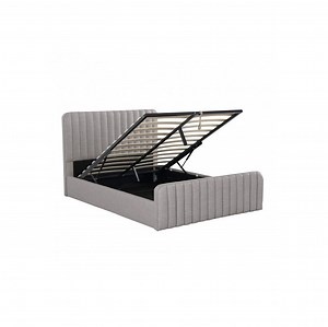 [Hot Item] OEM ODM Heavy-Duty Upholstered Bed Hydraulic Storage Bed with Gas Spring Lift Mechanism
