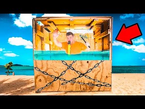 ESCAPE The UNBREAKABLE Box UNDERWATER! Or stay 24 Hours (PRANK)