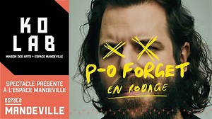 L'humoriste P-O Forget lance notre nouvelle série humour à l'Espace Mandeville dans le cadre de notre programmation 𝗞𝗢𝗟𝗔𝗕. Un 𝗹𝗮𝗯𝗼𝗿𝗮𝘁𝗼𝗶𝗿𝗲 𝗰𝘂𝗹𝘁𝘂𝗿𝗲𝗹 qui a pour objectif de faire bouillonner la 𝘀𝗰𝗲̀𝗻𝗲 𝗲́𝗺𝗲𝗿𝗴𝗲𝗻𝘁𝗲 au centre-ville de 𝗗𝗿𝘂𝗺𝗺𝗼𝗻𝗱𝘃𝗶𝗹𝗹𝗲.🖤 📆 𝗝𝗲𝘂. 𝟮𝟴 𝘀𝗲𝗽𝘁𝗲𝗺𝗯𝗿𝗲 𝟮𝟬𝟮𝟯, 𝟮𝟬𝗵 🎟️ bit.ly/PO_Forget_28sept2023 | Maison des arts Desjardins Drummondville