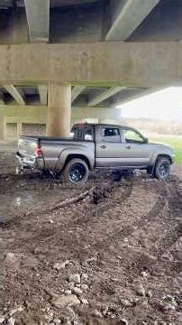 2 wheel drive Tacoma gets stuck mudding