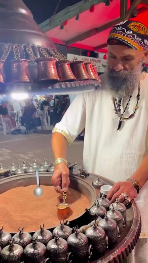 Have you ever tried a Turkish coffee?⁠ #th3rdwave 🤎 If you've never tried it, it’s coffee prepared in a cezve (a small long-handled pot with a pouring lip) using very finely ground coffee beans brewed by boiling on hot sand ⁠🤌🏻🤯 We're all about making you discover coffee everyday @th3rdwave⁠ Subscribe to our coffee club ↗ Link in bio ↗⁠ —⁠ 👳🏼‍♂️ Coffee master @seyfimese.official⁠ 🎥 @sinem_aslan | Th3rdwave