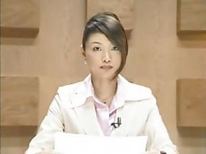 TV Announcer Bukkake