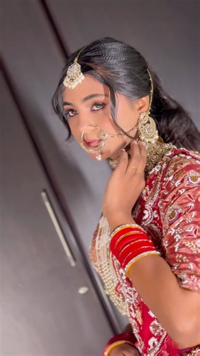 North Indian bride 📞9539177762 #wedding #bridemaid #makeup #bridesmaids #bridalmakeup #bridelmakup