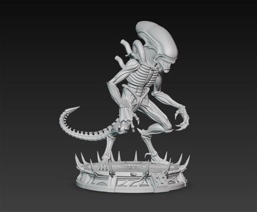 Xenomorph 3D Model : Xenomorphstl File , Alien 3D Model , Alien Diaroma STL File , Monster 3D Model , 3d Printable Xenomorph - Etsy