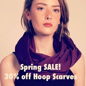 SPRING SALE! 30% off hoop scarves Throughout all of April! ⭐️Foragedesign.com⭐️ #hoopscarves #hoopscarf #circlescarf #infinityscarf #loopscarf #snood #springsale #specialoffer #sale | Forage | Facebook