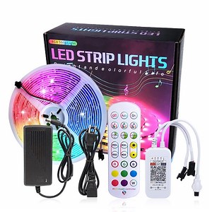 [Hot Item] Halloween Ws2811 Individually Addressable DC12V 2811 IC Diode Tape Bluetooth LED Light Strip