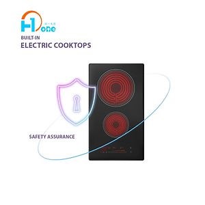 [Hot Item] Vitroceramic Glass Appliance Infrared Ceramic Electric Cooker Built-in Two Burners Ceramic Hob