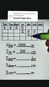 ✅👆 tableau de conversion 💪👆 #viral #mathematica #mathstricks