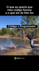 Conta pra gente ai nos comentários qual experiência engraçada com códigos vc já teve ⤵️ 💡Conheça nosso método - Aprenda a programar de verdade. Acesse já www.devmedia.com.br 💚💻 . . . . . . #programacao #frontend #backend #developer #devmedia #souprogramador #programador #programadores #vidadeprogramador #desenvolvedores #programacaoweb #soudev #programming #codigos #codes #programmer #coder #tech #programmerhumor #memesprogramacao #ti | DevMedia
