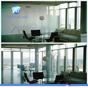 [Hot Item] Colored Tinted Switchable Pdlc Smart Film (self adhesive or not) Smart Glass for Conference Room/Shower Room