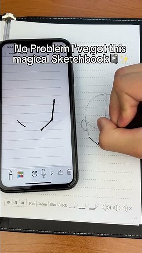 This Amazing Sketchbook syncs your art to your phoen so you can have digital copies💕✍️