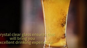 Wlasss Beer Glasses, 14.7oz Craft Beer Glasses Set of 4, Wheat Beer Glasses, Glasses Cold Hot Drinking Set, Glassware Gift for Men, large, Clear, 22153