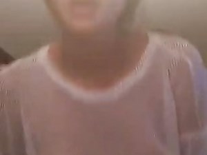 Teen in see-through top teasing on periscope