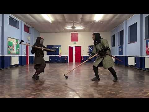 Simple Dane Axe Techniques That Work! 🪓 Training and Slow Sparring | Viking Martial Arts | HEMA