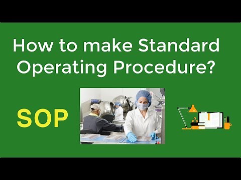 SOP example: How to write standard operating procedures (SOP)