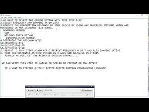 CONSTRUCTION OF RESPONSE SPECTRUM GRAPHS IN MATLAB