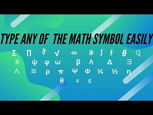How to write mathematical signs on laptop/pc | write #mathematical_symbols in pc/laptop #mathematics